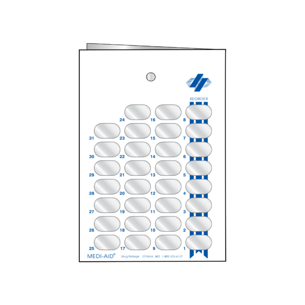 MA-9030 | Multiple Dose Medication Blister Card