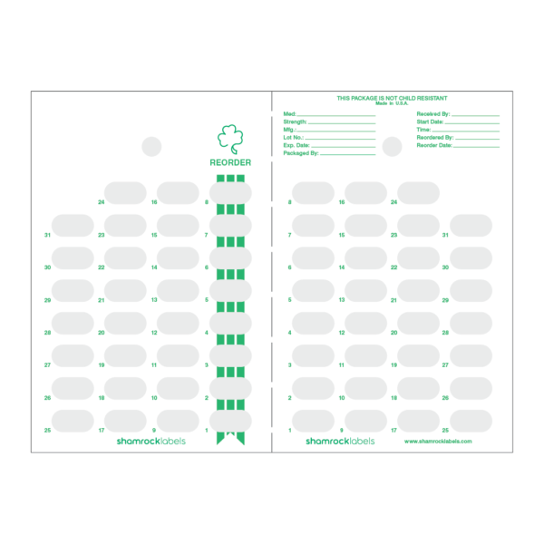 MA-NI31-L | 31 Ct. Cold Seal Cards - L Clear Blister